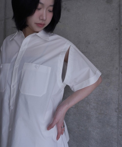 k3&co.(ケイスリーアンドコー)の「Cotton shirts(シャツ/ブラウス・レディース・White/ブルー/PINK・ONE SIZE)」の5枚目の写真