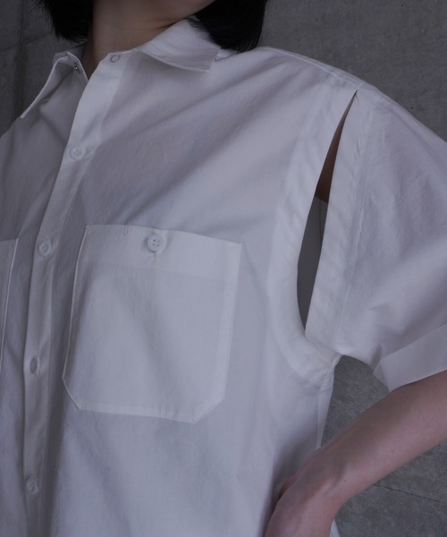 k3&co.(ケイスリーアンドコー)の「Cotton shirts(シャツ/ブラウス・レディース・White/ブルー/PINK・ONE SIZE)」の6枚目の写真