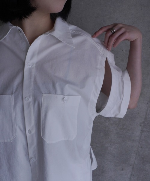 k3&co.(ケイスリーアンドコー)の「Cotton shirts(シャツ/ブラウス・レディース・White/ブルー/PINK・ONE SIZE)」の7枚目の写真