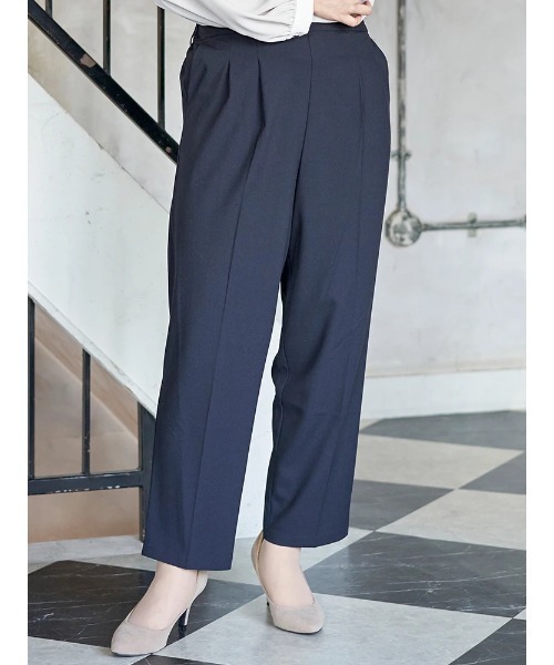 Re-J&SUPURE(リジェイアンドスプル)の「【大きいサイズ】【ストレッチツイル】テーパードパンツ(セットアップ可)(その他パンツ・レディース・ベージュ/ネイビー/ブラック/グレー・XX-LARGE/XXX-LARGE/XXXX-LARGE)」の5枚目の写真