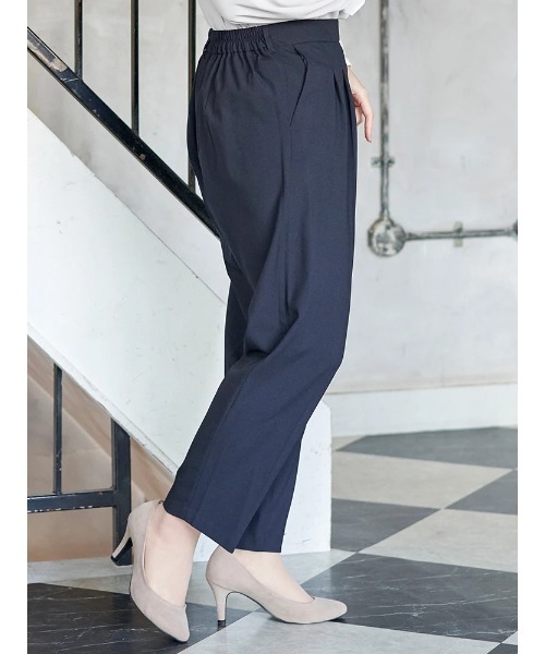 Re-J&SUPURE(リジェイアンドスプル)の「【大きいサイズ】【ストレッチツイル】テーパードパンツ(セットアップ可)(その他パンツ・レディース・ベージュ/ネイビー/ブラック/グレー・XX-LARGE/XXX-LARGE/XXXX-LARGE)」の7枚目の写真