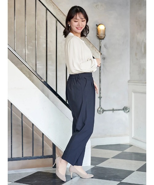 Re-J&SUPURE(リジェイアンドスプル)の「【大きいサイズ】【ストレッチツイル】テーパードパンツ(セットアップ可)(その他パンツ・レディース・ベージュ/ネイビー/ブラック/グレー・XX-LARGE/XXX-LARGE/XXXX-LARGE)」の12枚目の写真