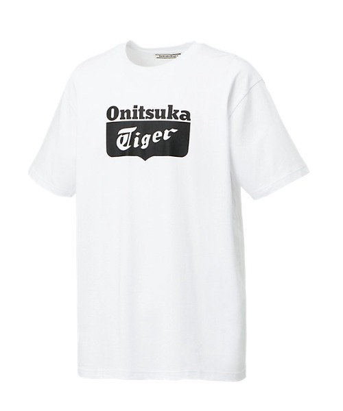 Onitsuka Tiger(オニツカタイガー)の「LOGO TEE / ロゴティー(Tシャツ/カットソー・レディース・ホワイト×レッド/ホワイト系・S/XS/XL/L/M)」の3枚目の写真