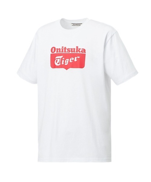 Onitsuka Tiger(オニツカタイガー)の「LOGO TEE / ロゴティー(Tシャツ/カットソー・レディース・ホワイト×レッド/ホワイト系・S/XS/XL/L/M)」の8枚目の写真