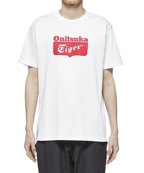 Onitsuka Tiger(オニツカタイガー)の「LOGO TEE / ロゴティー(Tシャツ/カットソー・レディース・ホワイト×レッド/ホワイト系・S/XS/XL/L/M)」の10枚目の写真