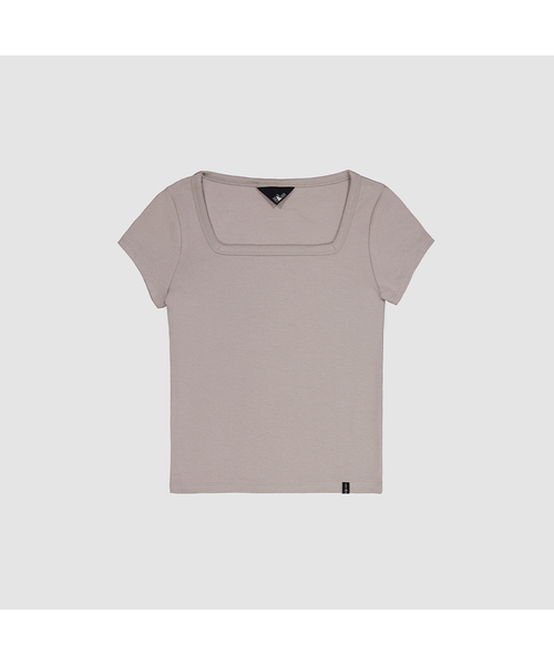 DEARSTALKER(ディアストーカー)の「D. ベーシックコットンスクエアネックTシャツ - 3カラー(Tシャツ/カットソー・レディース・グレー/ホワイト系1/ブラック/ブラック×グレー/チャコール/ネイビー/モカ/ホワイト/PINK/ブラック×ホワイト/チャコールグレー/ホワイト系その他2・FREE/0(FREE))」の10枚目の写真
