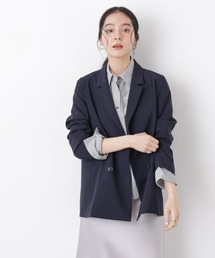 NANO universe（ナノユニバース）の「ライトファンクション ダブルジャケット(セットアップ可)（テーラードジャケット）」