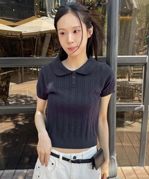 CAMISOLE SET CACHECOEUR KNIT TOPS（ニット/セーター）｜CLANE