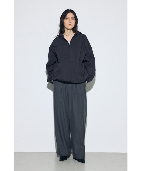 AZUL by moussy(アズールバイマウジー)の「ナイロンアノラックパーカー(ブルゾン・レディース・アイボリー/ブラック/ミント・FREE)」の16枚目の写真