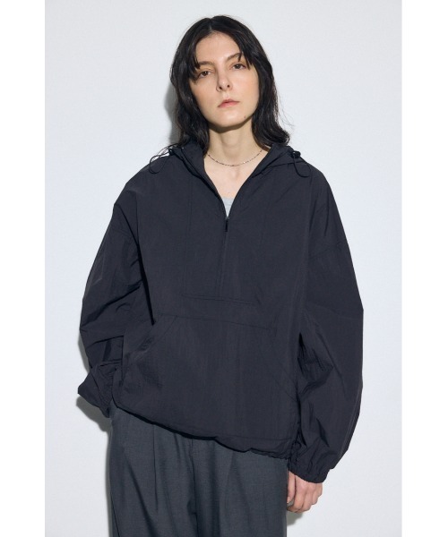 AZUL by moussy(アズールバイマウジー)の「ナイロンアノラックパーカー(ブルゾン・レディース・アイボリー/ブラック/ミント・FREE)」の19枚目の写真