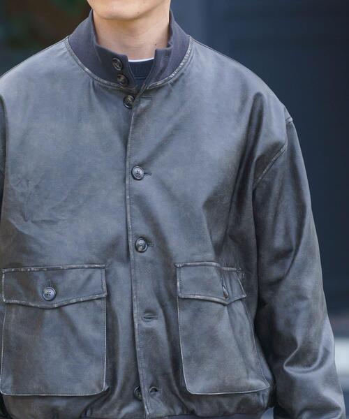 ITEMS URBANRESEARCH（アイテムズ アーバンリサーチ）の「F.L. a-1 フライトジャケット（ブルゾン・メンズ・ブラック系その他/ブラック・MEDIUM/LARGE）」の2枚目の写真