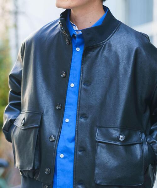 ITEMS URBANRESEARCH（アイテムズ アーバンリサーチ）の「F.L. a-1 フライトジャケット（ブルゾン・メンズ・ブラック系その他/ブラック・MEDIUM/LARGE）」の21枚目の写真