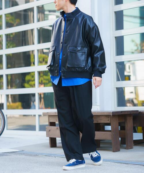 ITEMS URBANRESEARCH（アイテムズ アーバンリサーチ）の「F.L. a-1 フライトジャケット（ブルゾン・メンズ・ブラック系その他/ブラック・MEDIUM/LARGE）」の6枚目の写真