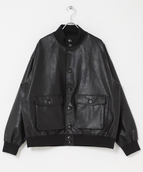 ITEMS URBANRESEARCH（アイテムズ アーバンリサーチ）の「F.L. a-1 フライトジャケット（ブルゾン・メンズ・ブラック系その他/ブラック・MEDIUM/LARGE）」の7枚目の写真