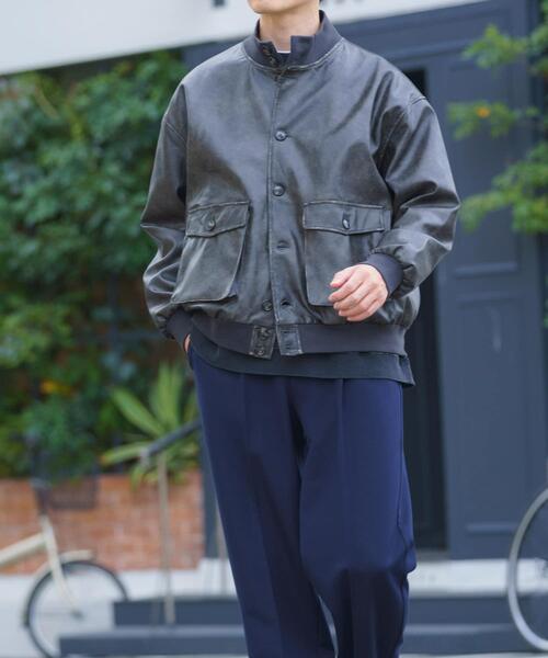 ITEMS URBANRESEARCH（アイテムズ アーバンリサーチ）の「F.L. a-1 フライトジャケット（ブルゾン・メンズ・ブラック系その他/ブラック・MEDIUM/LARGE）」の17枚目の写真