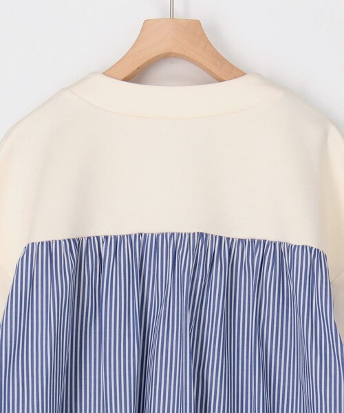 MICO COULIER（ミコクリエ）の「カット×シャツ切替Vネックカーディガン（カーディガン/ボレロ・レディース・ブラック/キナリ/グレー・38）」の15枚目の写真