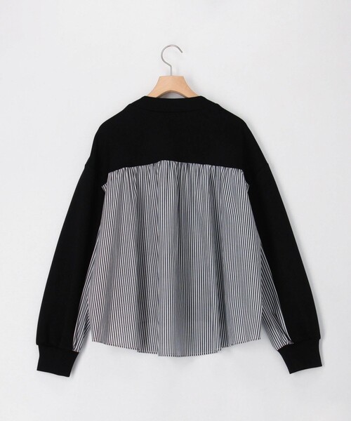 MICO COULIER（ミコクリエ）の「カット×シャツ切替Vネックカーディガン（カーディガン/ボレロ・レディース・ブラック/キナリ/グレー・38）」の17枚目の写真