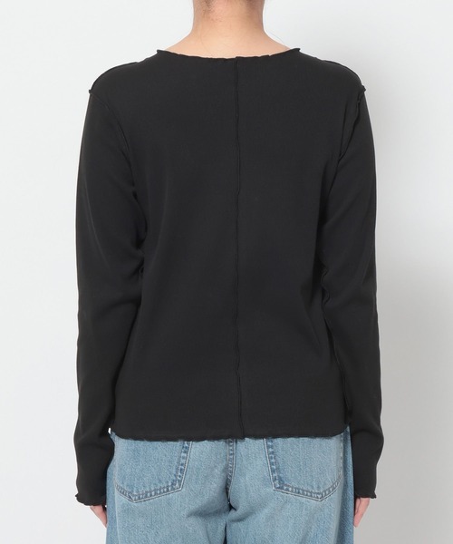 LOWRYS FARM（ローリーズファーム）の「メロープルオーバーLS 663967（Tシャツ/カットソー・レディース・ブラック/ホワイト/グレー・FREE）」の6枚目の写真