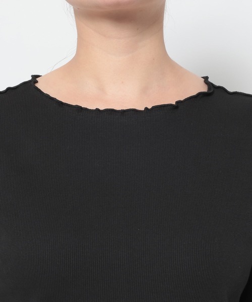 LOWRYS FARM（ローリーズファーム）の「メロープルオーバーLS 663967（Tシャツ/カットソー・レディース・ブラック/ホワイト/グレー・FREE）」の7枚目の写真