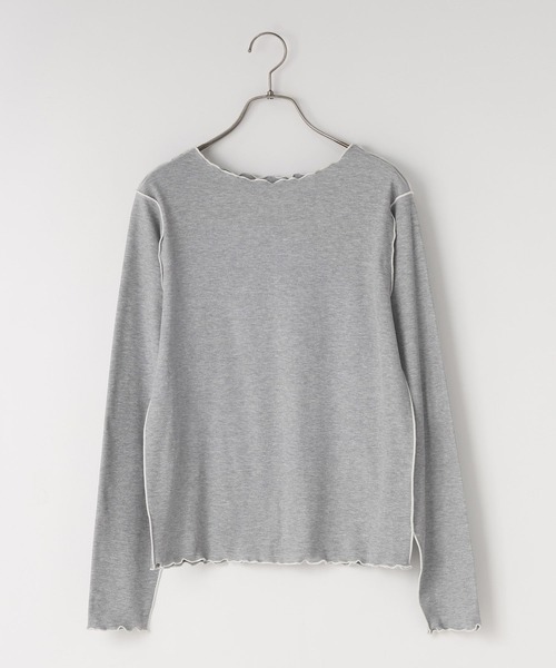 LOWRYS FARM（ローリーズファーム）の「メロープルオーバーLS 663967（Tシャツ/カットソー・レディース・ブラック/ホワイト/グレー・FREE）」の15枚目の写真