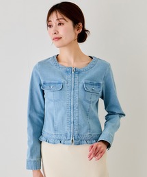 Jayro（ジャイロ）の「デニムノーカラーブルゾン（その他アウター）」