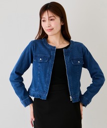 Jayro（ジャイロ）の「デニムノーカラーブルゾン（その他アウター）」