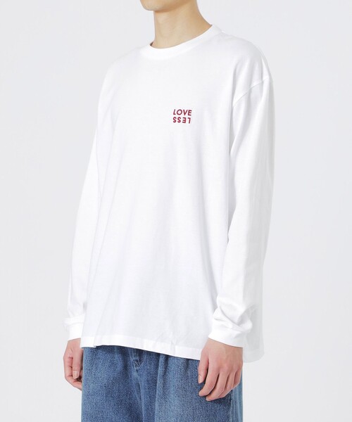 LOVELESS(ラブレス)の「LOVELESSエンブロイダリーロンT(Tシャツ/カットソー・メンズ・ホワイト系その他/ブラック/オフホワイト・M/L)」の9枚目の写真