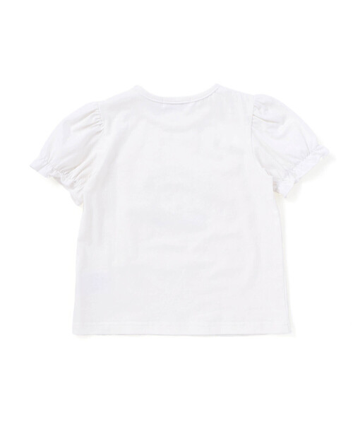 SLAP SLIP（スラップスリップ）の「【シナモロール/ポムポムプリン×SLAPSLIP】パフスリーブプリントTシャツ+チェックフレアビスチェ2点セット(90~130cm)（その他トップス・キッズ・ブルー/イエロー・100cm/120cm/110cm/130cm/90cm）」の12枚目の写真