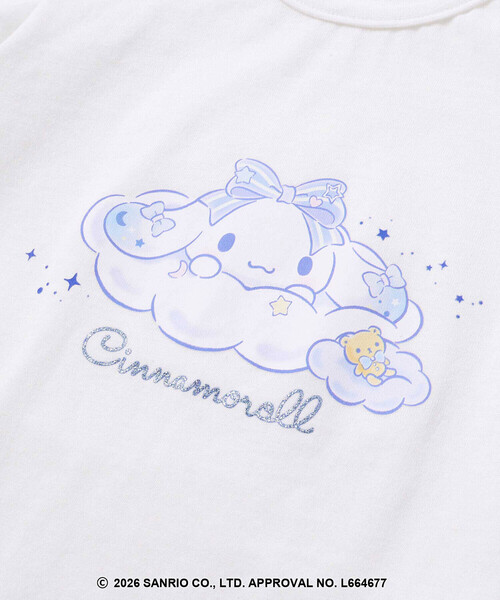 SLAP SLIP（スラップスリップ）の「【シナモロール/ポムポムプリン×SLAPSLIP】パフスリーブプリントTシャツ+チェックフレアビスチェ2点セット(90~130cm)（その他トップス・キッズ・ブルー/イエロー・100cm/120cm/110cm/130cm/90cm）」の18枚目の写真