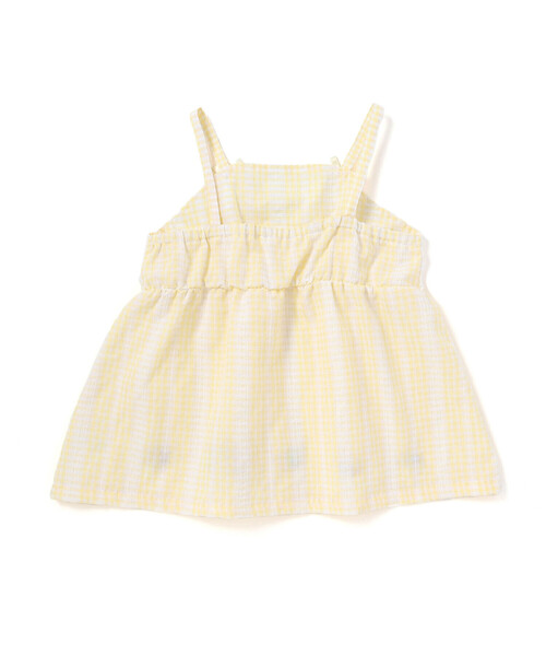 SLAP SLIP（スラップスリップ）の「【シナモロール/ポムポムプリン×SLAPSLIP】パフスリーブプリントTシャツ+チェックフレアビスチェ2点セット(90~130cm)（その他トップス・キッズ・ブルー/イエロー・100cm/120cm/110cm/130cm/90cm）」の22枚目の写真