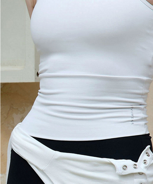 DEVIWEAR(デヴィウェア)の「エッジクロップ ノースリーブ DEVI-TS0024-ホワイト(チューブトップ・レディース・その他・LARGE/MEDIUM/SMALL)」の4枚目の写真