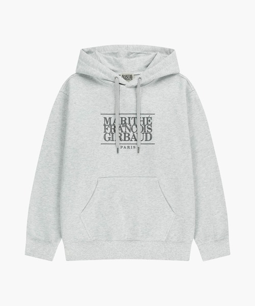 MARITHE + FRANCOIS GIRBAUD(マリテフランソワジルボー)の「CLASSIC LOGO EMBROIDERY HOODIE(パーカー・レディース・ヘザーグレー/ネイビー/オリーブ/ブラック×ブラック・X-LARGE/LARGE/MEDIUM/SMALL)」の9枚目の写真