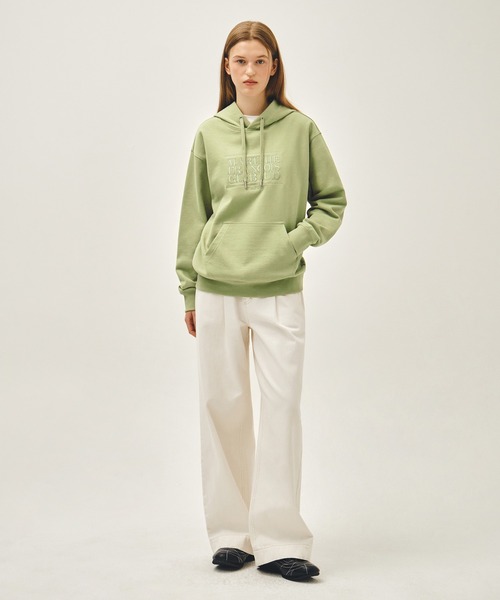 MARITHE + FRANCOIS GIRBAUD(マリテフランソワジルボー)の「CLASSIC LOGO EMBROIDERY HOODIE(パーカー・レディース・ヘザーグレー/ネイビー/オリーブ/ブラック×ブラック・X-LARGE/LARGE/MEDIUM/SMALL)」の15枚目の写真