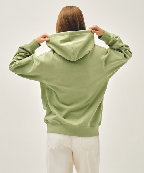 MARITHE + FRANCOIS GIRBAUD(マリテフランソワジルボー)の「CLASSIC LOGO EMBROIDERY HOODIE(パーカー・レディース・ヘザーグレー/ネイビー/オリーブ/ブラック×ブラック・X-LARGE/LARGE/MEDIUM/SMALL)」の16枚目の写真
