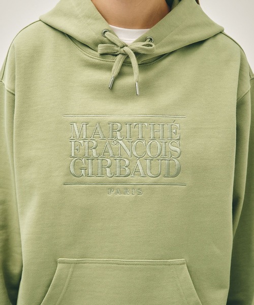 MARITHE + FRANCOIS GIRBAUD(マリテフランソワジルボー)の「CLASSIC LOGO EMBROIDERY HOODIE(パーカー・レディース・ヘザーグレー/ネイビー/オリーブ/ブラック×ブラック・X-LARGE/LARGE/MEDIUM/SMALL)」の17枚目の写真