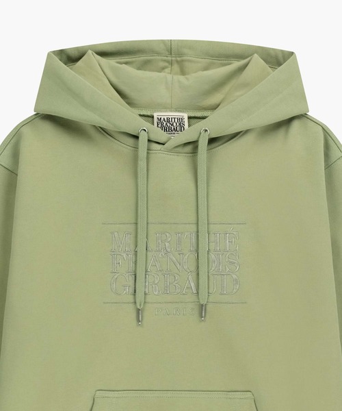 MARITHE + FRANCOIS GIRBAUD(マリテフランソワジルボー)の「CLASSIC LOGO EMBROIDERY HOODIE(パーカー・レディース・ヘザーグレー/ネイビー/オリーブ/ブラック×ブラック・X-LARGE/LARGE/MEDIUM/SMALL)」の20枚目の写真