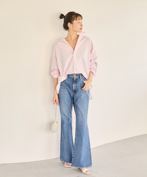 plage（プラージュ）の「《追加》OX Poncho シャツ（シャツ/ブラウス・レディース・ピンク系その他/サックスブルー・FREE）」の14枚目の写真