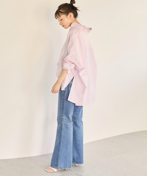 plage（プラージュ）の「《追加》OX Poncho シャツ（シャツ/ブラウス・レディース・ピンク系その他/サックスブルー・FREE）」の15枚目の写真