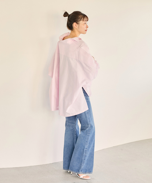 plage（プラージュ）の「《追加》OX Poncho シャツ（シャツ/ブラウス・レディース・ピンク系その他/サックスブルー・FREE）」の16枚目の写真