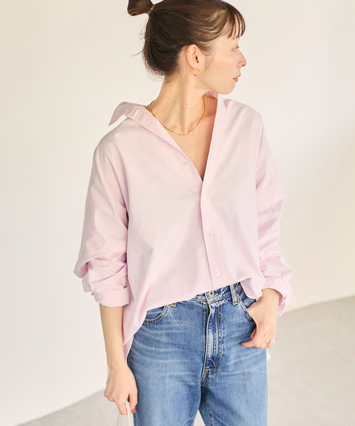 plage（プラージュ）の「《追加》OX Poncho シャツ（シャツ/ブラウス・レディース・ピンク系その他/サックスブルー・FREE）」の19枚目の写真