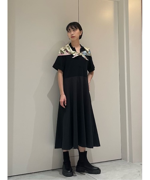 ESTNATION（エストネーション）の「ESTNATION / フレアフォルム コンビニットワンピース（ワンピース・レディース・ネイビー・FREE）」の10枚目の写真