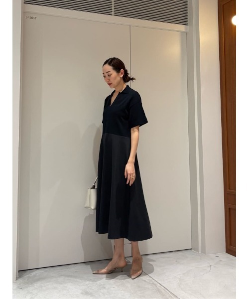 ESTNATION（エストネーション）の「ESTNATION / フレアフォルム コンビニットワンピース（ワンピース・レディース・ネイビー・FREE）」の12枚目の写真