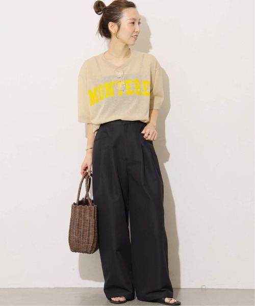 JOURNAL STANDARD relume（ジャーナルスタンダード　レリューム）の「《追加4》2タックワイドパンツ（チノパンツ・レディース・ブラック/ベージュ・38/36）」の3枚目の写真