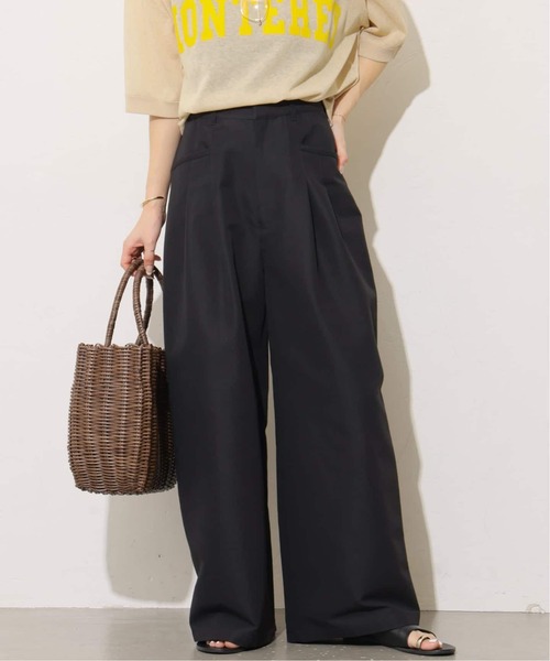 JOURNAL STANDARD relume（ジャーナルスタンダード　レリューム）の「《追加4》2タックワイドパンツ（チノパンツ・レディース・ブラック/ベージュ・38/36）」の6枚目の写真