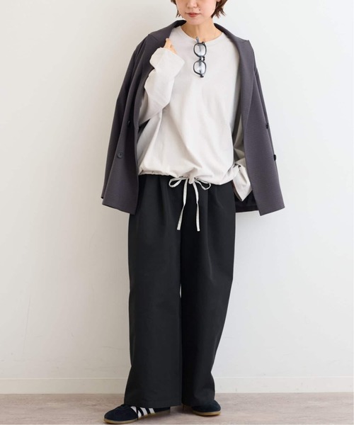 JOURNAL STANDARD relume（ジャーナルスタンダード　レリューム）の「《追加4》2タックワイドパンツ（チノパンツ・レディース・ブラック/ベージュ・38/36）」の9枚目の写真