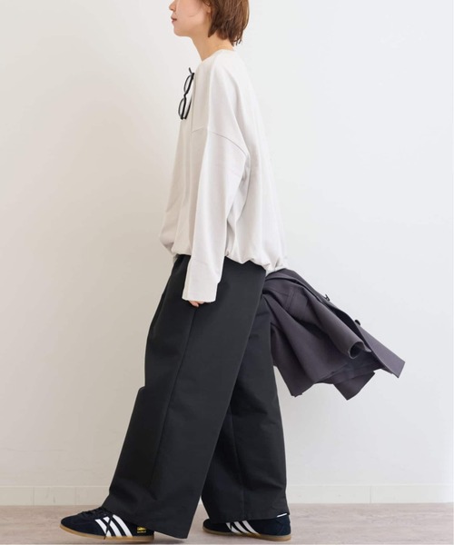 JOURNAL STANDARD relume（ジャーナルスタンダード　レリューム）の「《追加4》2タックワイドパンツ（チノパンツ・レディース・ブラック/ベージュ・38/36）」の10枚目の写真