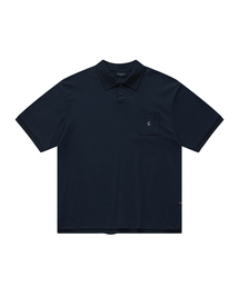 シグニチャーシンボルポケットポロTシャツネイビー
