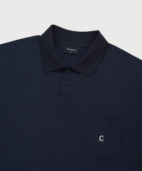 COVERNAT(カバーナット)の「シグニチャーシンボルポケットポロTシャツネイビー(ポロシャツ・レディース・その他・X-SMALL/SMALL/MEDIUM/LARGE/X-LARGE/XX-LARGE)」の6枚目の写真
