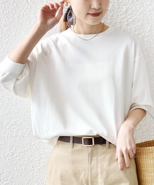 セール】〈手洗い可能〉ハイゲージ ドルマン プルオーバー（Tシャツ
