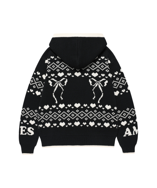 AMESWORLDWIDE(アメスワールドワイド)の「COWICHAN KNIT HOODIE ZIP-UP BLACK(カーディガン/ボレロ・レディース・その他・SMALL/MEDIUM)」の14枚目の写真